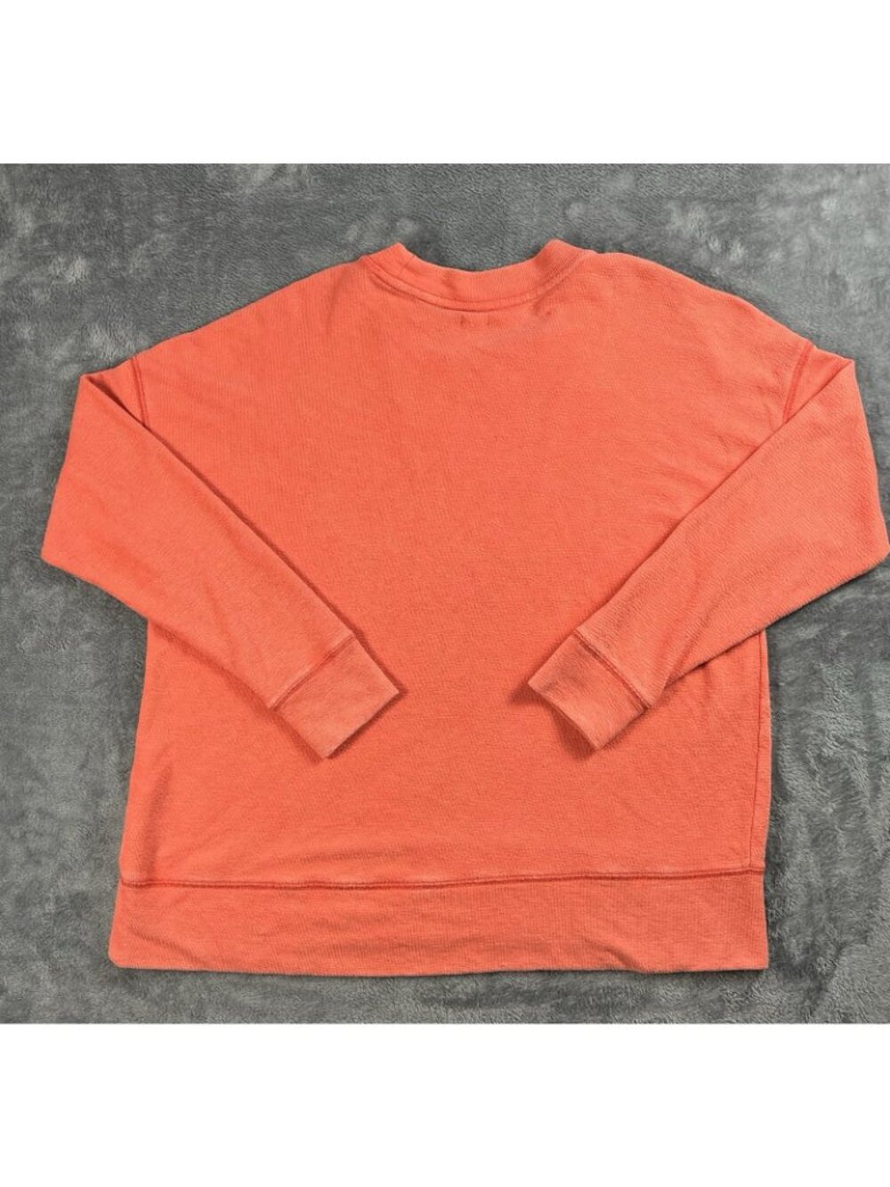 Aerie Sweatshirt Women Size M Coral "Super Shady" Crewneck Oversized Long Sleeve - Picture 3 of 8